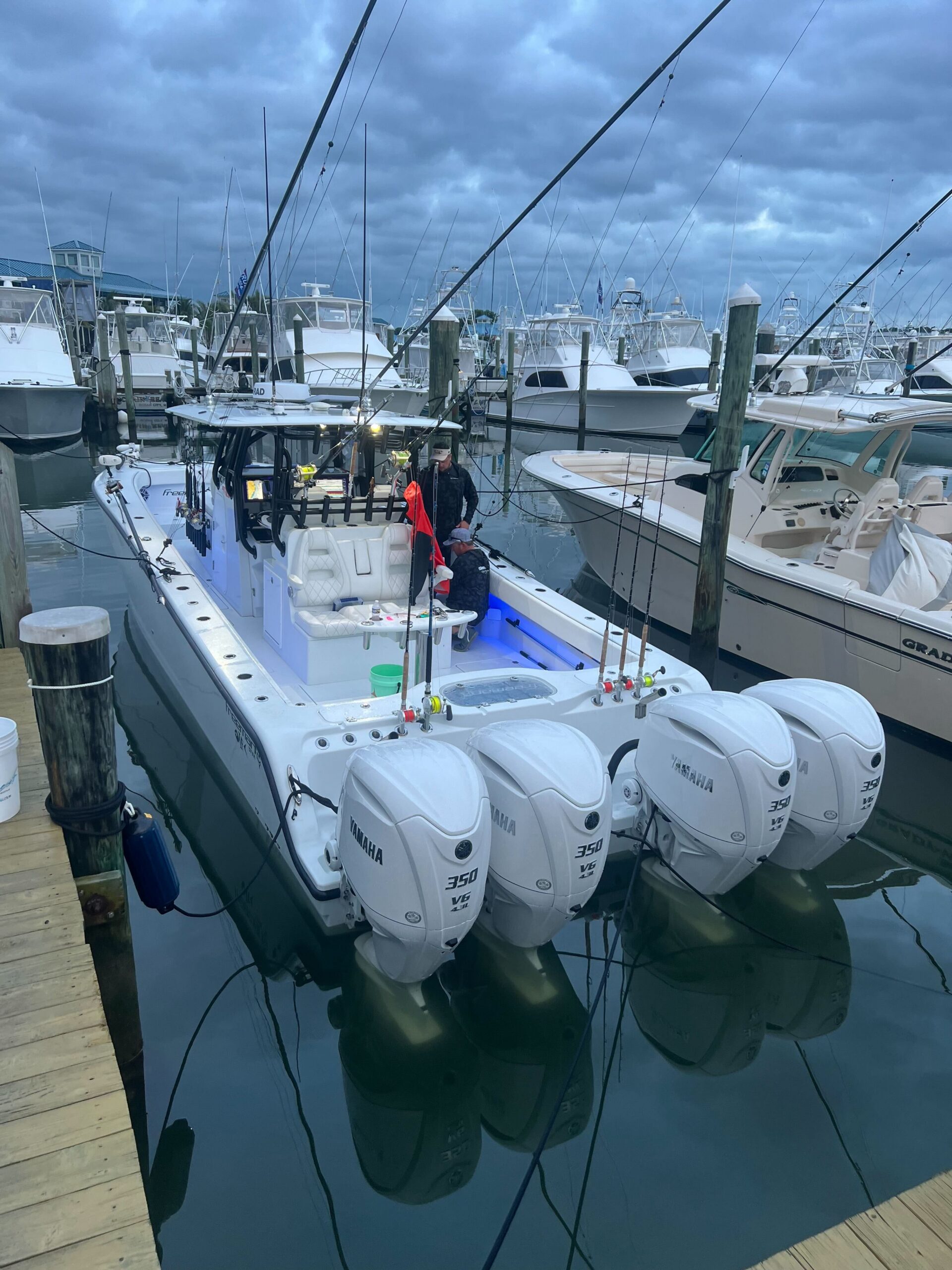 Freeman at tournament dock